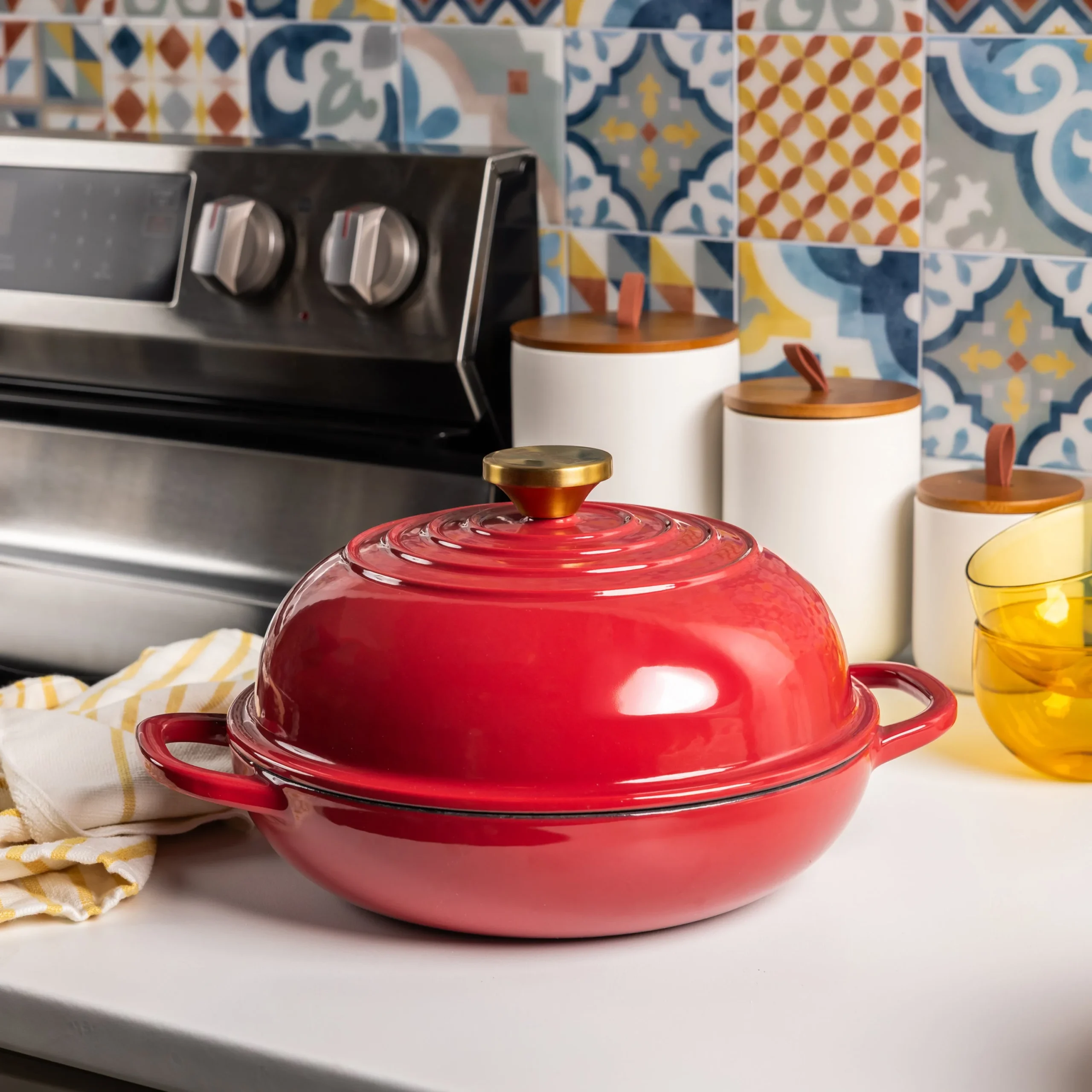 10.35 Inch Enameled Cast Iron Bread Oven - Image 13