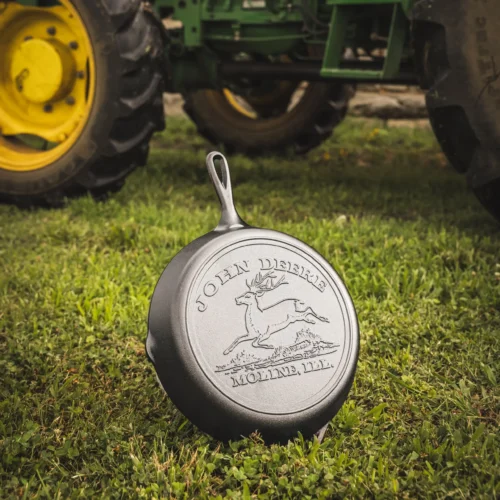 Alternative view of 12 Inch Seasoned Cast Iron Skillet, John Deere Hometown