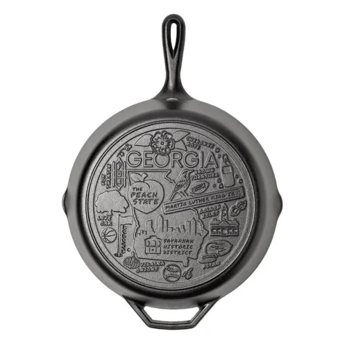 American Road Trip: 12 Inch Seasoned Cast Iron Skillet, Georgia