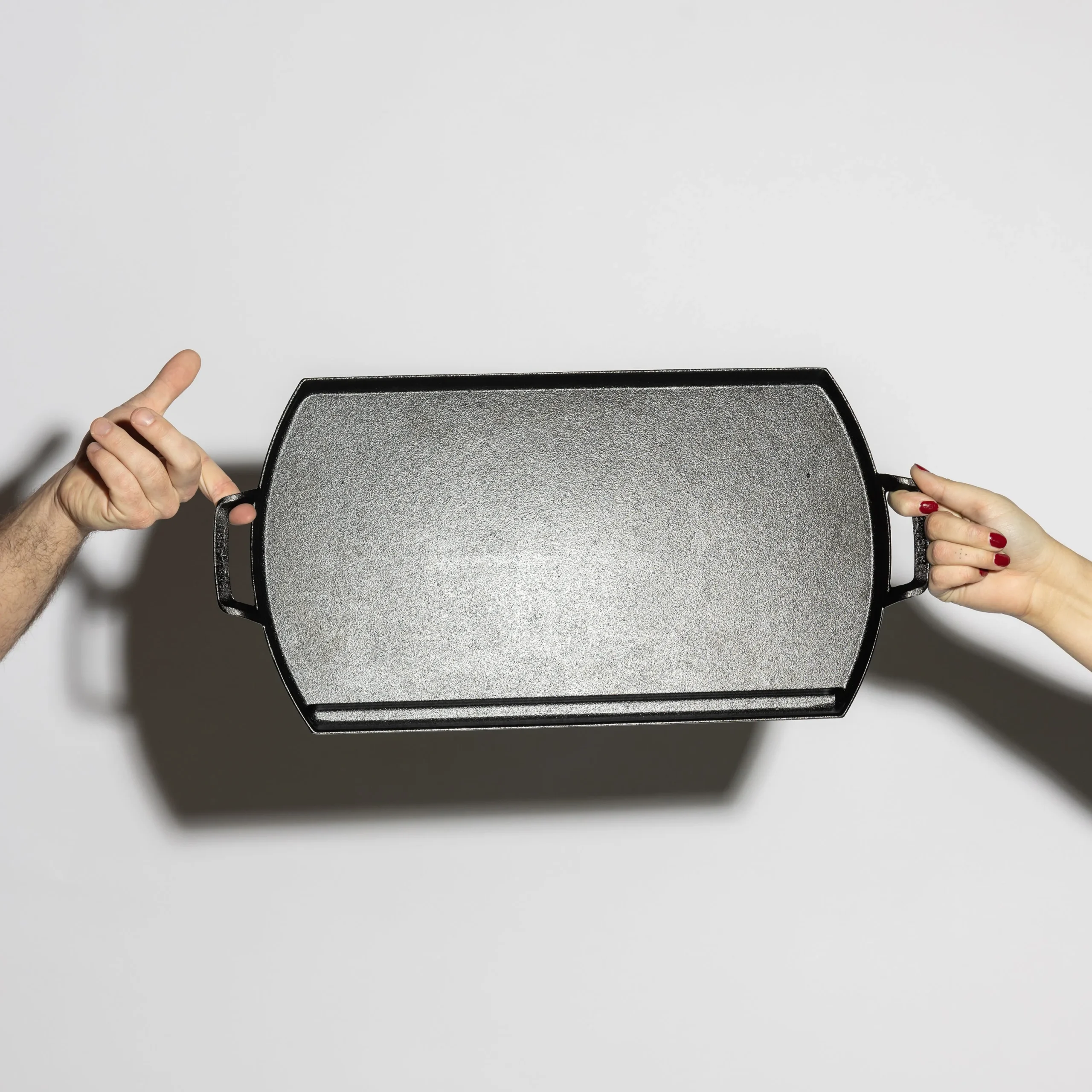 Blacklock Lightweight Cast Iron Double Burner Griddle - Image 4