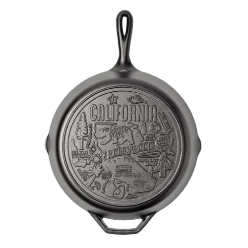 American Road Trip: 12 Inch Seasoned Cast Iron Skillet, California