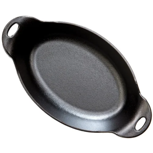 Alternative view of Heat-Treated 36 Ounce Oval Cast Iron Server 