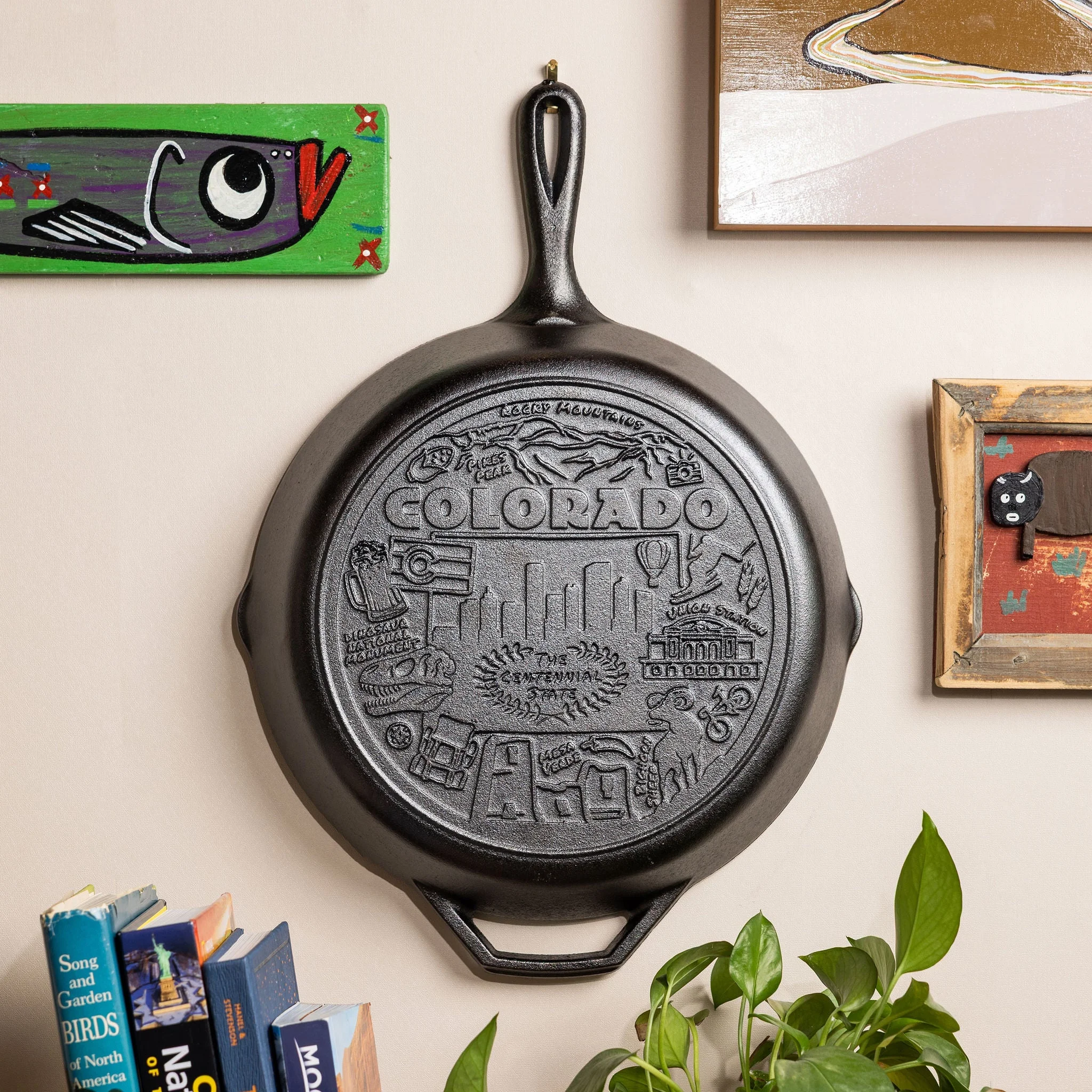 American Road Trip: 12 Inch Seasoned Cast Iron Skillet, Colorado - Image 2