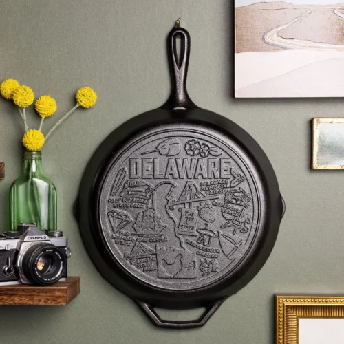 Alternative view of American Road Trip: 12 Inch Seasoned Cast Iron Skillet, Delaware