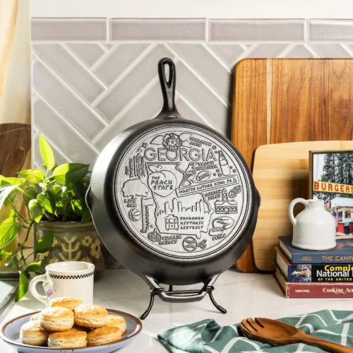 Alternative view of American Road Trip: 12 Inch Seasoned Cast Iron Skillet, Georgia