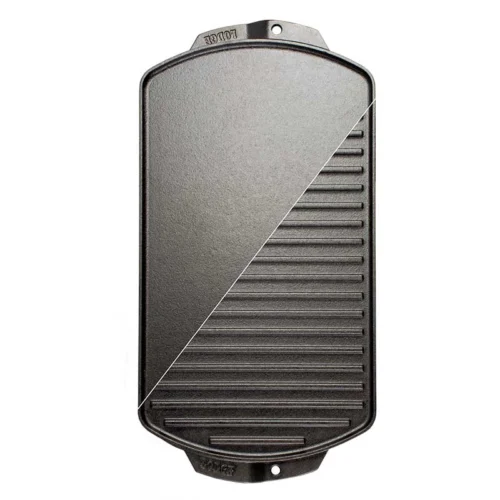 Alternative view of 19 x 9.5 Inch Seasoned Cast Iron Reversible Grill/Griddle