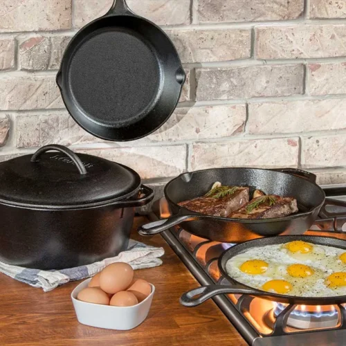 Alternative view of Seasoned Cast Iron 5 Piece Set