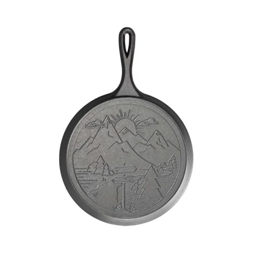 Alternative view of Wanderlust 10.5 Inch Cast Iron Mountain Griddle