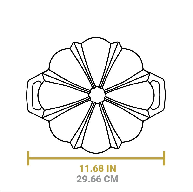 Seasoned Cast Iron Fluted Cake Pan - Image 6