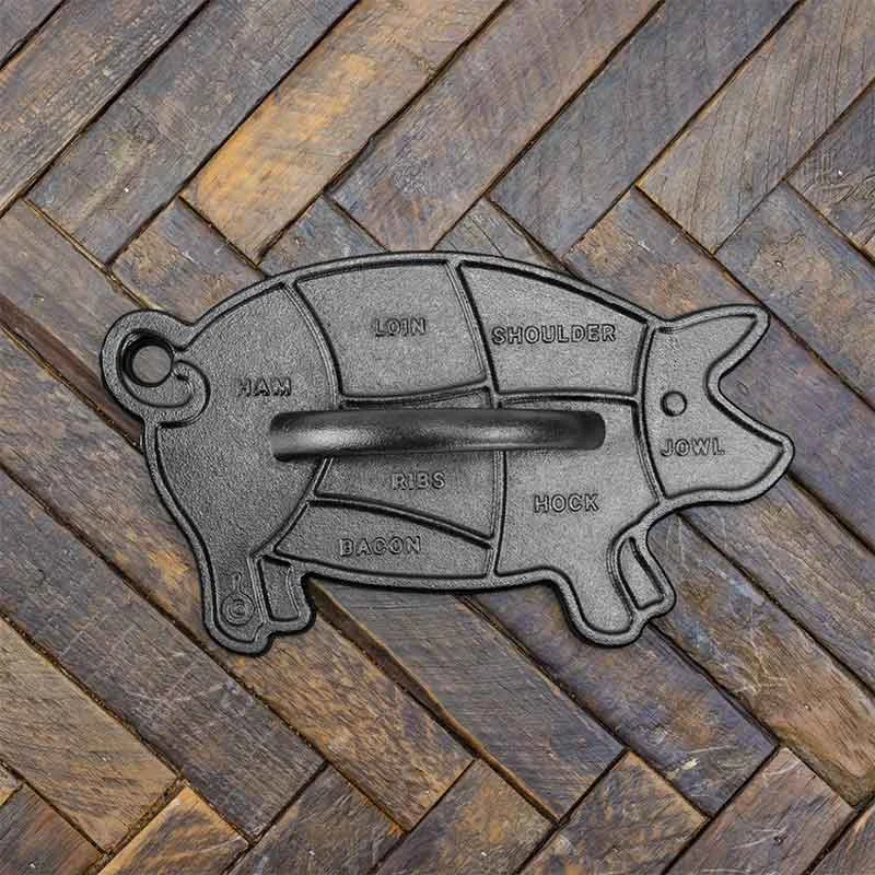 Seasoned Cast Iron Pig Press