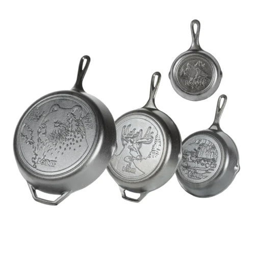 Wildlife Cast Iron Skillet Set
