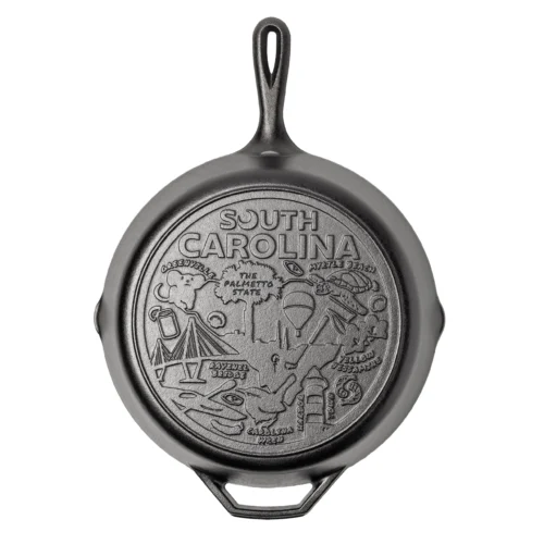 American Road Trip: 12 Inch Seasoned Cast Iron Skillet, South Carolina