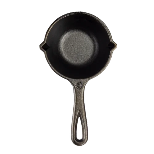 Alternative view of Cast Iron Melting Pot and Silicone Brush