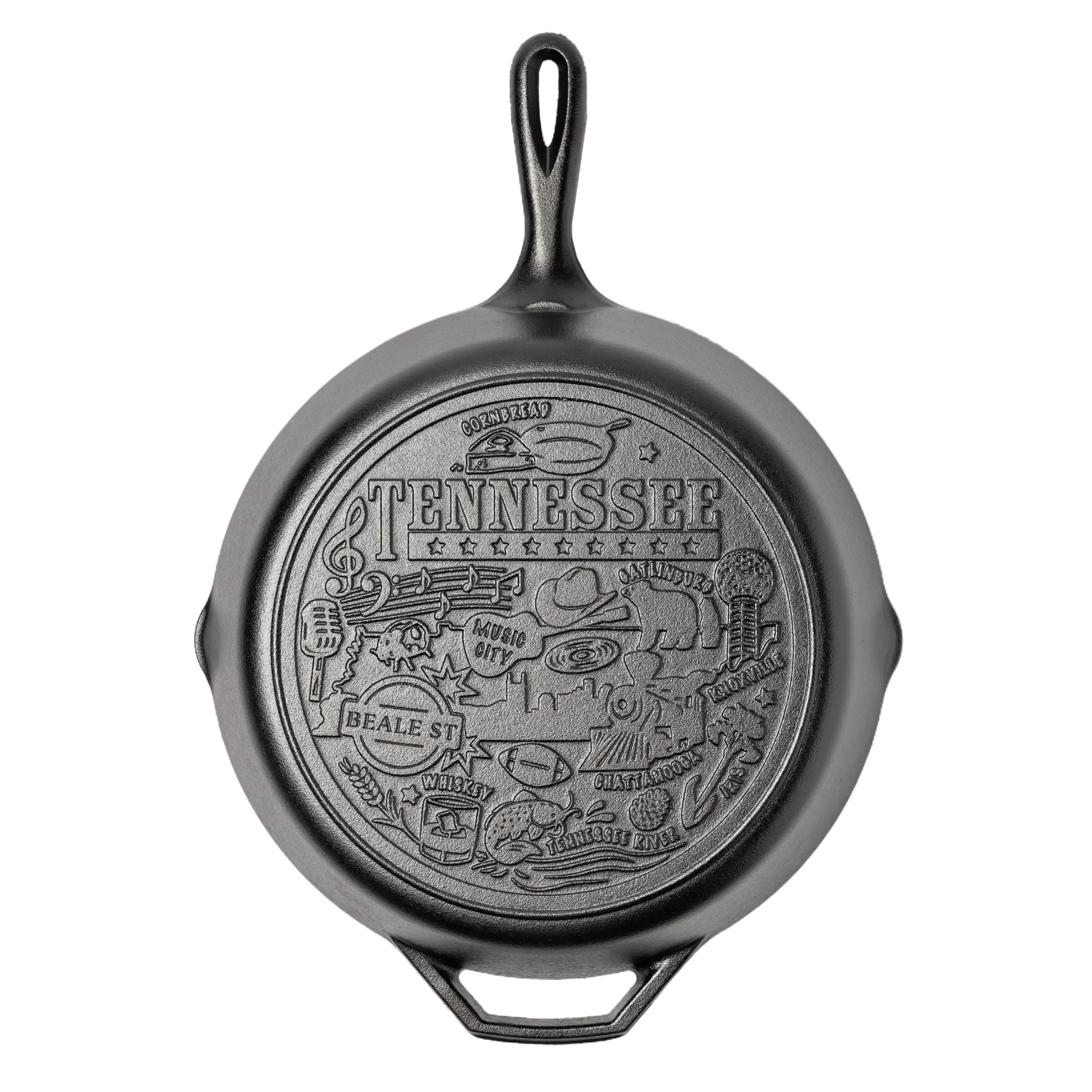 American Road Trip: 12 Inch Seasoned Cast Iron Skillet, Tennessee - Image 2