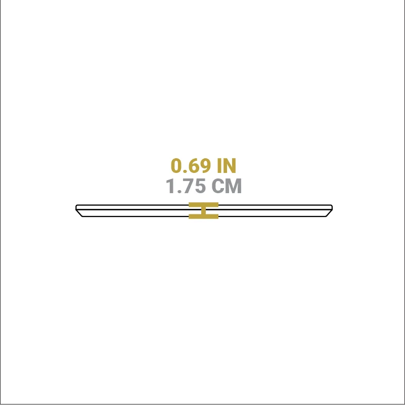 13.25 Inch Jumbo Oval Walnut Wood Underliner - Image 5