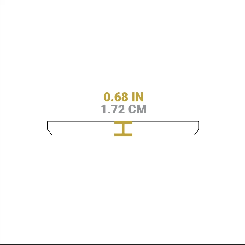 10 Ounce Rectangular Walnut Wood Underliner - Image 3