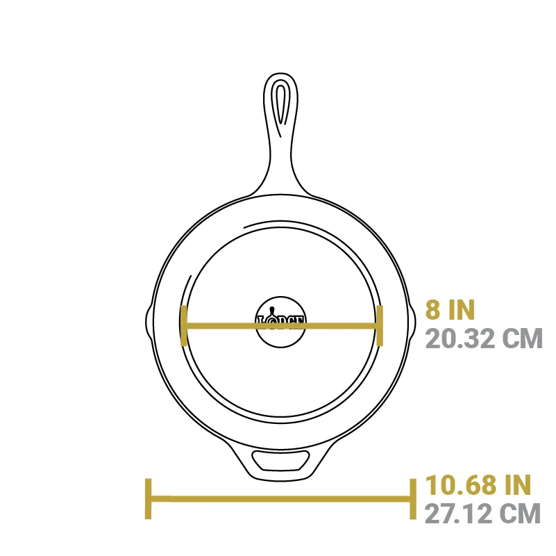 Round Cast Iron Grill Pan - Image 12